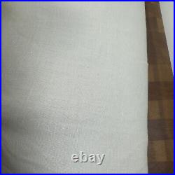 Pottery Barn Belgian Flax Linen Blackout Curtain Drape Ivory 50x84 Set/2 Flaws