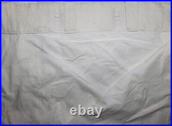 Pottery Barn Belgian Flax Linen Cotton Lined Curtain Ivory 100x96 OB NWOT READ