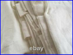 Pottery Barn Belgian Flax Linen Curtain 100x108 Panel Ivory NEW Free Shipping