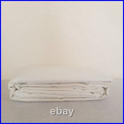 Pottery Barn Belgian Flax Linen Curtain 50x108 Cotton Lining Classic Ivory