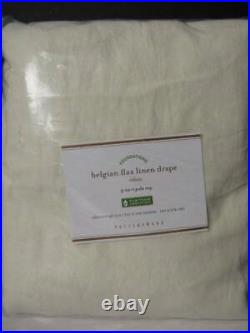 Pottery Barn Belgian Flax Linen Curtain 50x 108 Ivory Color 1 panel Nwt