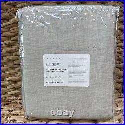 Pottery Barn Belgian Flax Linen Curtain Drape BLACKOUT 50x108 ColorFlax NWT