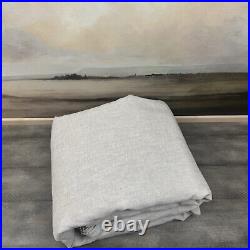 Pottery Barn Belgian Flax Linen Curtain Drape Cotton Lined Flax 100x108 NWOT