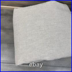 Pottery Barn Belgian Flax Linen Curtain Drape Cotton Lined Flax 100x108 NWOT