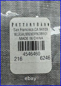 Pottery Barn Belgian Flax Linen Curtain Flagstone 100x96 3 Pack