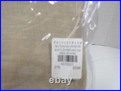 Pottery Barn Belgian Flax Linen Sheer Tie Top Drapes Curtains S/4 84 L #9388