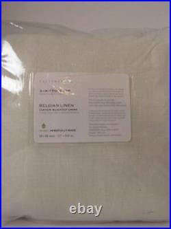 Pottery Barn Belgian Linen Curtain Made withLibecoT Ivory 1 panel 50x 96, Nwt