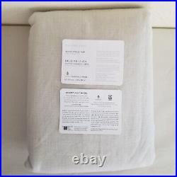 Pottery Barn Belgian Linen With Libeco Blackout Curtain 50x96 Natural
