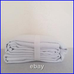 Pottery Barn Belgian Linen With Libeco Blackout Curtain 50x96 White