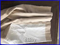 Pottery Barn Belgian Linen/cotton drapes (pair) with free shipping