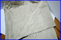 Pottery Barn Belgium Flax Poll top Curtains One pair, 50X108, Natural Linen