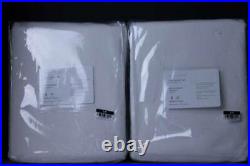 Pottery Barn Broadway Curtains, 2 Sets of 2, 50 x 96Unlined White 4 Panels Nwt