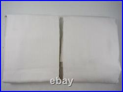 Pottery Barn Broadway Drapes Panels Curtains Pole Top S/ 2 96 White # 7731A