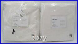 Pottery Barn Broadway Unlined Drapes Panels Curtains Ivory 50x 84 S/4 #F61