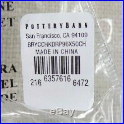 Pottery Barn Bryce Checkered Check Drape Panel Curtain 50x 96 Charcoal #7003