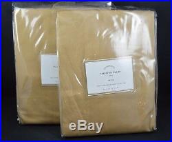 Pottery Barn Cameron Drapes Curtains Panels Straw Tie Top 84 S/ 2 #43