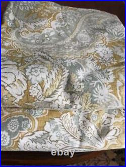 Pottery Barn Celeste Drapes Set 2 Yellow 50x 84 Curtains Pair Rare More+