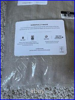Pottery Barn Classic Belgian Flax Linen Curtain Set of 2 Cotton Lining 50X108