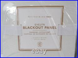 Pottery Barn Cotton Linen Blackout Drape Panel Curtain 96 White S/2 #8726