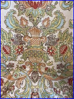 Pottery Barn Curtain Kravet Lutron Vintage Floral 3 Drapes 50x96 Linen Lined