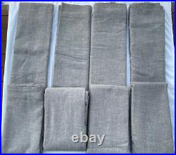 Pottery Barn Curtains Emery Linen Blackout Curtain Gray 50 W x 108 L MSRP $209