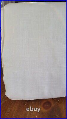 Pottery Barn Custom Emery Linen/ Cotton Blackout Curtain 54x115 White new