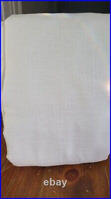 Pottery Barn Custom Emery Linen/ Cotton Blackout Curtain 54x115 White new