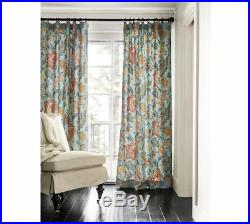Pottery Barn Cynthia Palampore drape curtain panel set 2 blue 50x84 pillowcase