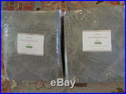Pottery Barn DEPHINA JACQUARD CURTAINS-SET OF TWO-50 X 96-CHARCOAL-NEW IN PACKAG