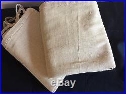 Pottery Barn Drapes Wheat Gold 54 X 96 Linen Curtains Pair