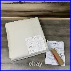 Pottery Barn Dupioni Silk (1) Curtain Drape 50x84 Blackout Ivory WithHooks NWOT
