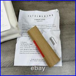 Pottery Barn Dupioni Silk (1) Curtain Drape 50x84 Blackout Ivory WithHooks NWOT