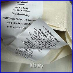 Pottery Barn Dupioni Silk (1) Curtain Drape 50x84 Blackout Ivory WithHooks NWOT