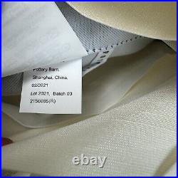 Pottery Barn Dupioni Silk (1) Curtain Drape 50x84 Blackout Ivory WithHooks NWOT