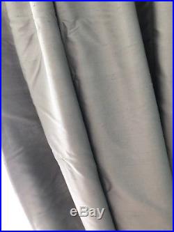Pottery Barn- Dupioni Silk Blackout Drapes (2 panels) Platinum Gray