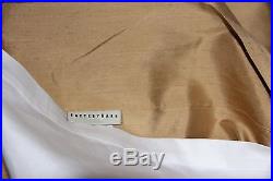 Pottery Barn Dupioni Silk Drapes TWO 50x96 Curtains -Cotton Lining- Wheat Gold