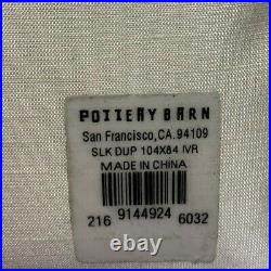 Pottery Barn Dupioni Silk Rod Pocket Curtain, 104 x 84, Ivory, Free Shipping
