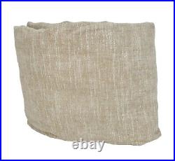 Pottery Barn Emery 100x96 Linen/Cotton Rod Pocket Blackout Curtain Oatmeal SPOT