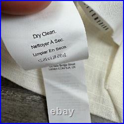 Pottery Barn Emery Cotton Linen Curtains Drapes Set/2 Lined 50x84 Ivory NWOT