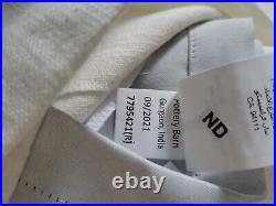 Pottery Barn Emery Linen 3-in-1 Blackout Curtain 100x84 Ivory NWOT