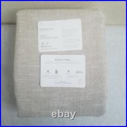 Pottery Barn Emery Linen Blackout Curtain 100x108 Oatmeal