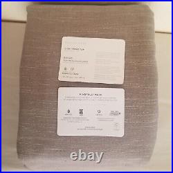 Pottery Barn Emery Linen Blackout Curtain 100x96 Flagstone