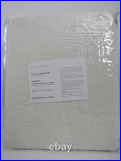 Pottery Barn Emery Linen Blackout Curtain, 50 x 96 Ivory Color New