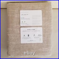 Pottery Barn Emery Linen Blackout Curtain 50x84 Oatmeal