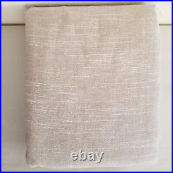 Pottery Barn Emery Linen Blackout Curtain 50x84 Oatmeal