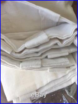 Pottery Barn Emery Linen Cotton 3 In 1 Drape Ivory Cotton Lined Double 100x96