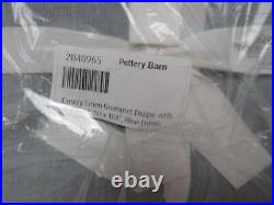 Pottery Barn Emery Linen/Cotton 50X108 Grommet Blackout Curtain, Blue Dawn, Nwt