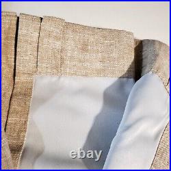 Pottery Barn Emery Linen/Cotton Blackout Curtain 50 x 108 Oatmeal 9651935
