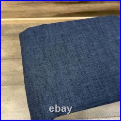 Pottery Barn Emery Linen Cotton Blackout Curtain Drape 50x108 Midnight Read OB