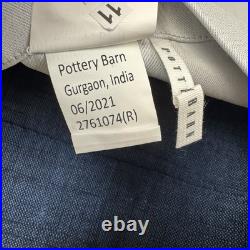 Pottery Barn Emery Linen Cotton Blackout Curtain Drape 50x108 Midnight Read OB